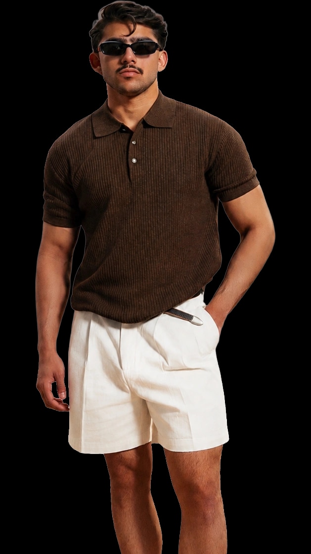 KNIT | BUTTONED POLO