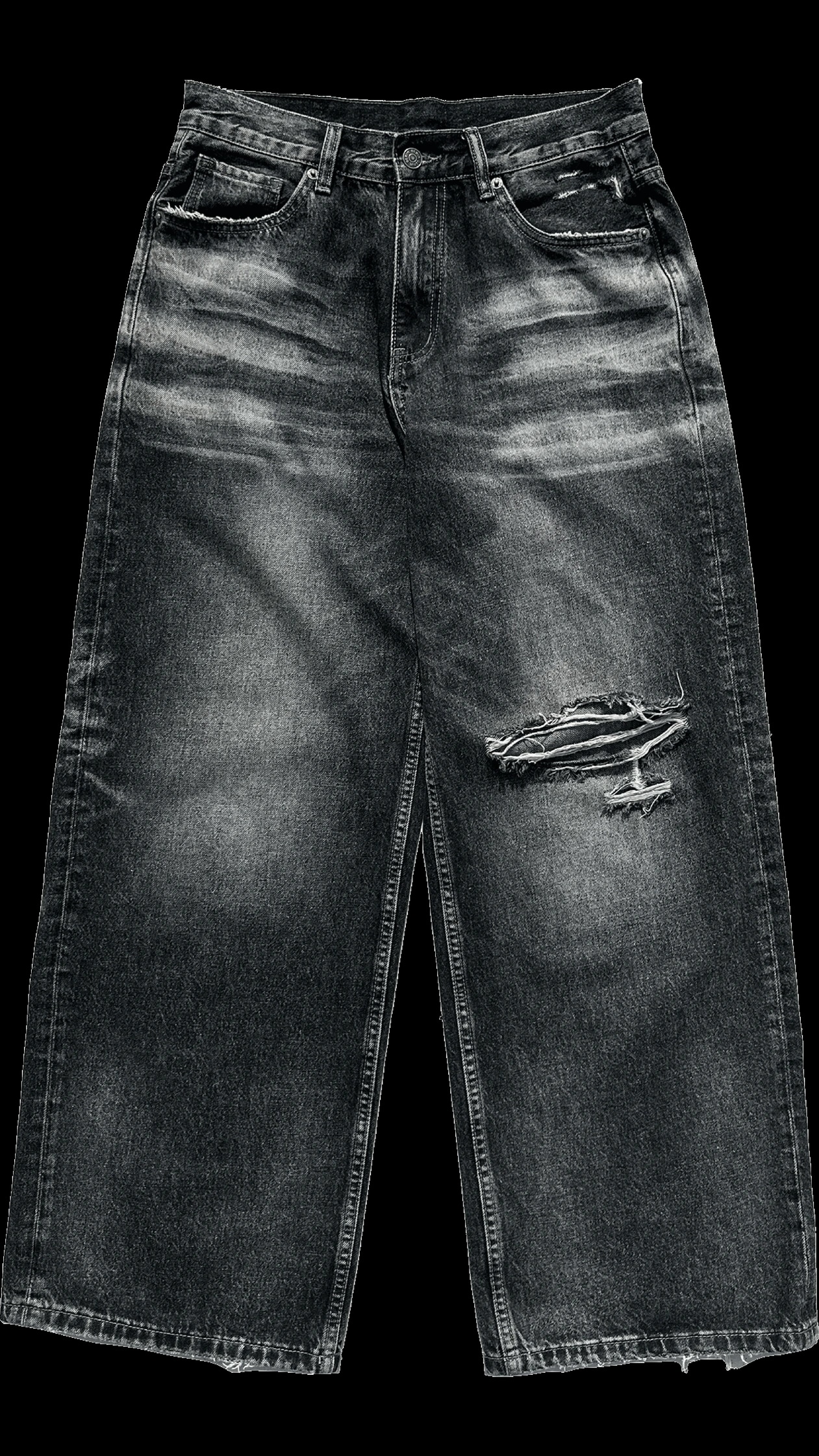 RIPPED DENIM JEANS