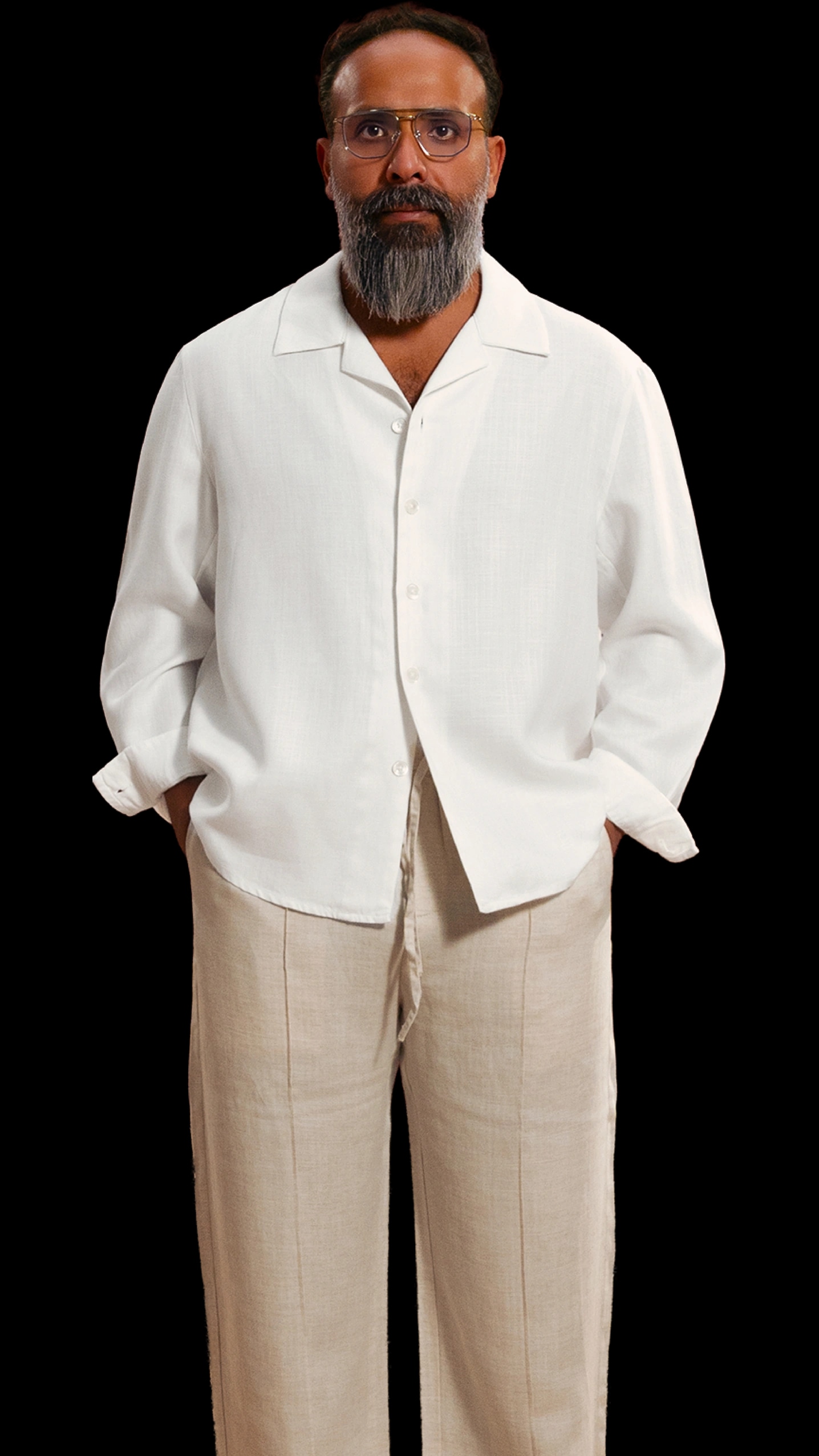 FINE | OPEN COLLAR SHIRT